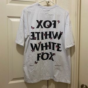 White Fox Butterfly White Oversized T Shirt